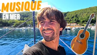 On s’abrite d’un ORAGE et on fait de la MUSIQUE en mer ! #voiliercoraille