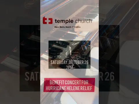October 26th Benefit Concert for Hurricane Helene relief in New Bern #newbernnc