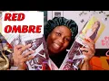 DIY BOX BRAID OMBRE RED FOR BEGINNERS