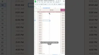 Daily Weekly Monthly Planner Template Google Sheets Spreadsheet