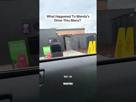 Wendy's Missing Drive-Thru Menu