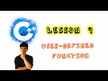 C for Beginner Lesson 9 User-defined Functions