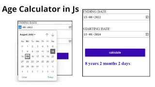 Age Calculator in JavaScript JavaScript project create age calculator app using JavaScript