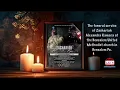 The funeral service of Zachariah Alexandra Kamara