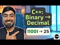 C Program - Convert Binary to Decimal