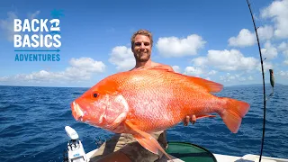 Catching HUGE FISH on HANDLINE: Remote Island Catch & Cook (Ep:14)