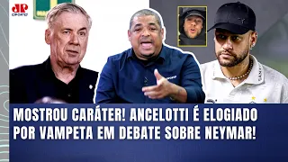 "EU DOU PARABÉNS AO ANCELOTTI!!! Velho, o NEYMAR..." OLHA qual ATITUDE foi EXALTADA por VAMPETA!
