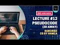 2D Array Pseudocode Lecture 12 O level IGCSE Computer Science