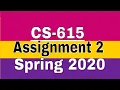 CS-615 Assignment 2 solution spring 2020 learn with zaheer ul islam