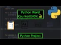 Python Word Character Counter Project EASY