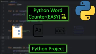 Python Word Character Counter Project EASY