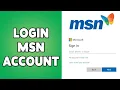 How To Login MSN Account 2024 Guide To Sign In MSN Account
