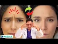 Massage to remove the eyebrows