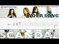 Download Lagu 【Bass TAB】Your Song -English ver.-〚Scandal〛スキャンダル ベース tutorial \u0026 tab譜
