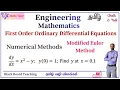 Modified Euler Method MA25C09 Numerical Methods ODE Example 3 Engineering Maths Tamil