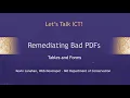 Let s Talk ICT - Deeper Dive with PDF Remediation