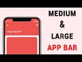 Medium Large App Bar - Flutter Tutorial