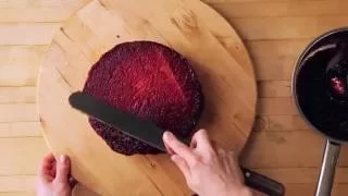 Raparperi-sacherkakku. 