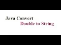 Java Conversion Double to String Bangla Tutorial