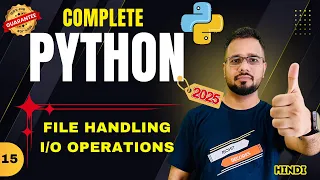 Python Tutorial in Hindi - File Handling Read Operations