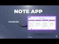 Notes Taking App HTML CSS JavaScript Frontend Step by Step Tutorial CodlerOfficial