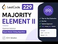 LeetCode 229 Explained Majority Element II Optimal O n Solution