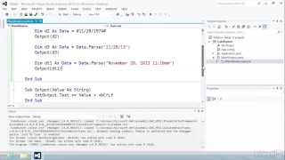 3 6 Working with dates and time Visual Basic Essential Training