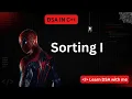 4 Sorting I Bubble Selection Insertion Sort