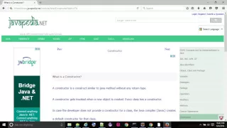 What is a Constructor - javapedia net