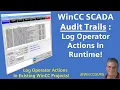 WinCC SCADA Logging User Actions In Runtime - SCRIPTING OPTIONAL