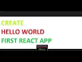 React hello world