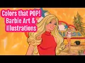 Colors That Pop Barbie Doll Art and Illustrations Vintage Doll History