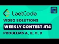 Leetcode Weekly Contest 414 Solutions - A to D by Viraj Chandra TLE Eliminators
