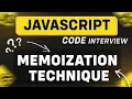 JavaScript Interview Task - Memoization Technique