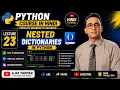 Learn Python Hindi - Nested Loops in nested Dictionary