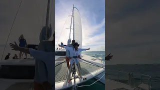 Exploring the Abacos Bahamas by catamaran #shorts #travel #sailing #bahamas #beach
