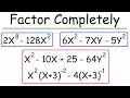 How To Factor Completely Math