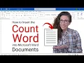 How to Insert the Word Count into Microsoft Word Documents
