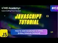How to Add JavaScript to HTML Inline Internal External Methods Explained