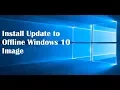 Use Powershell to install updates to offline Windows image