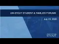 New Students Families Open Forum