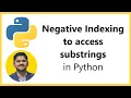 Negative Indexing in Python Amit Thinks