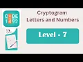 Cryptogram Level 7 Cryptogram Letters and Numbers Answers