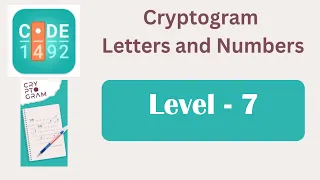 Cryptogram Level 7 Cryptogram Letters and Numbers Answers