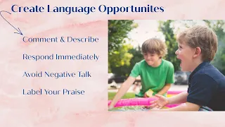 Learn to Use Comments Praise and Descriptions to Expand Your Child s Language