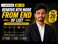 Day 20 Remove Nth Node From End LeetCode Two Pointer Python
