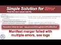How to fix Manifest merger failed with multiple errors see logs error in Android Studio