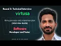 Virtusa Neural Hackathon 2025 Round 3 Technical Interview Guide Developer Tester