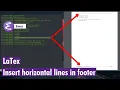Org-mode - Insert horizontal line in footer