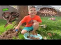 Download Lagu CALEB \u0026 Mommy PLAY OUTSIDE! MAKE MuD PiES and LOOK for BUGS! Caleb PRETEND PLAY!